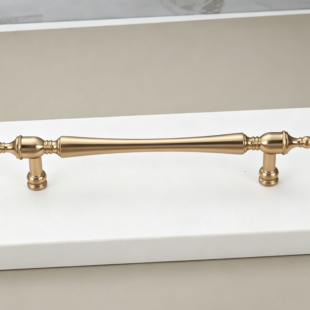 128mm Hole Spacing Vintage Tapered End Bar Cabinet Pull 4pcs
