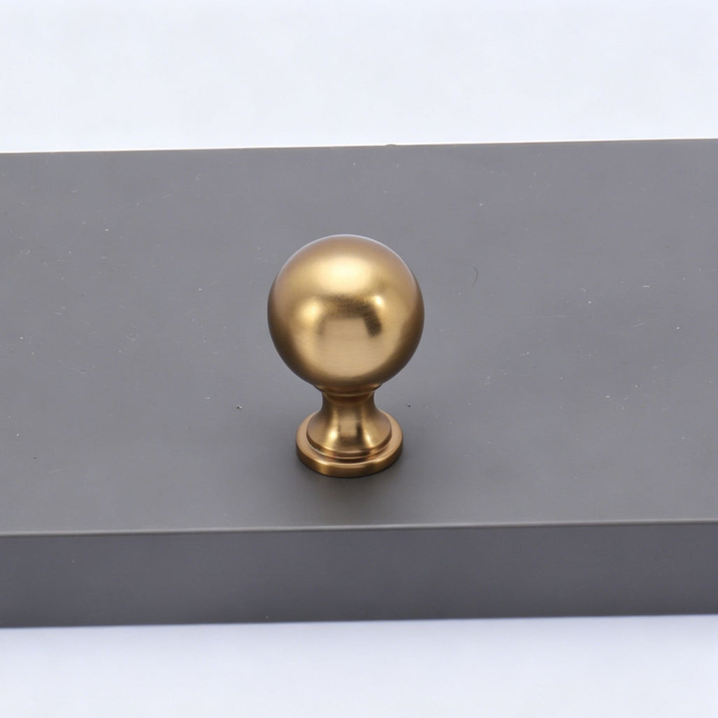 Smooth Round Ball Single Hole Cabinet Knob 6pcs