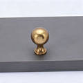 Smooth Round Ball Single Hole Cabinet Knob 6pcs