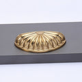 76mm Hole Spacing Shell Fan Cabinet Pull 6pcs