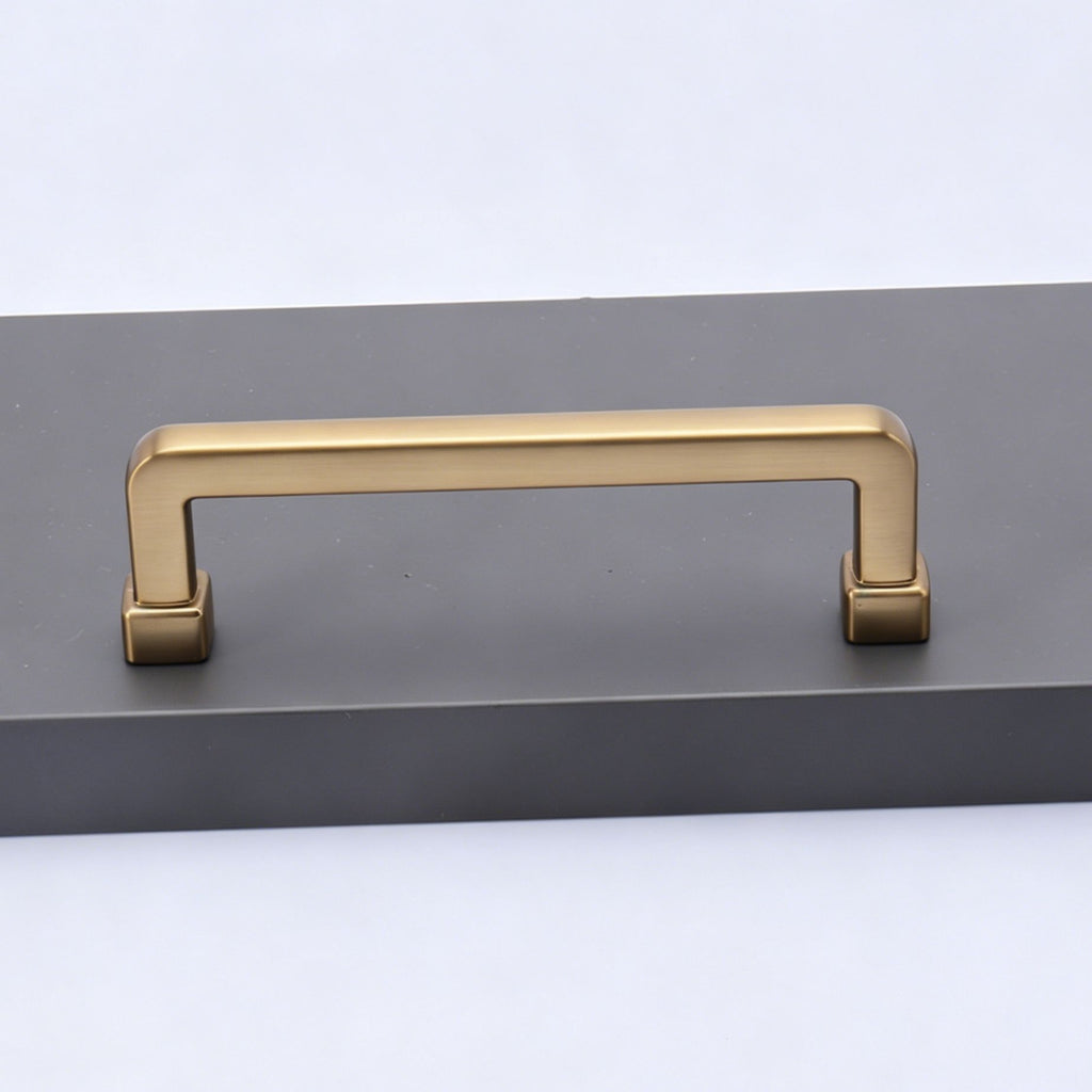 96mm Hole Spacing Square Straight Cabinet Pull 6pcs