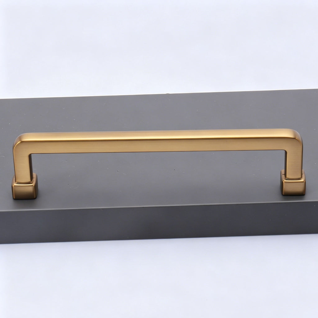 128mm Hole Spacing Square Straight Cabinet Pull 6pcs