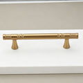 96mm Hole Spacing Segmented Fluted Bar Cabinet Pull 6pcs