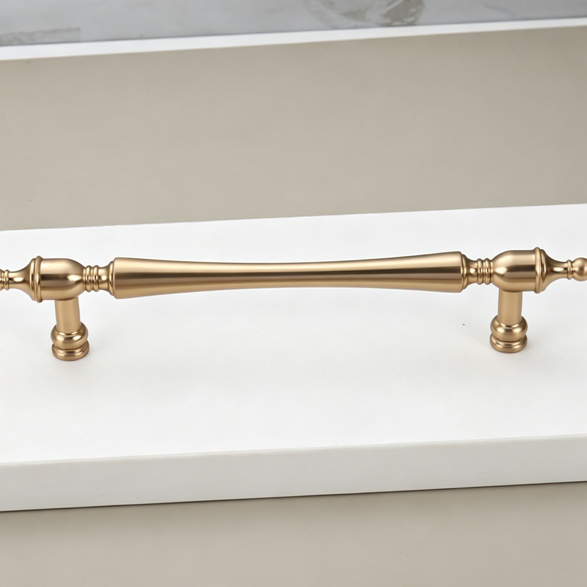 128mm Hole Spacing Vintage Tapered End Bar Cabinet Pull 6pcs