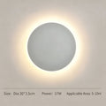 30CM White Regular Eclipse LED Wall Light Stepless Dimming