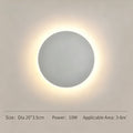 20CM White Touch Eclipse LED Wall Light Stepless Dimming