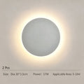30CM White Regular Eclipse Wall Light 2Pcs Stepless Dimming