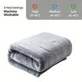 Light Grey USB Quick Heat Single Heating Throw Rug Bedroom Office Dorm