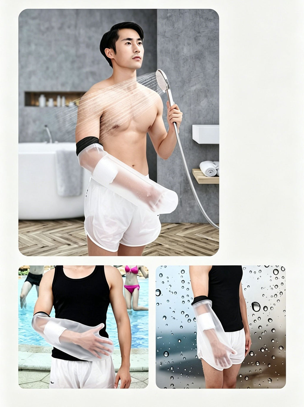 Adult Hand Cast Waterproof Shower Cover