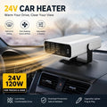 12V Black Silver Car Heater Rapid Heating Windshield Defogger