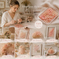 Hibiscus Gradient Preserved Hydrangea Dried Flower DIY Arrangement Kit 9 Boxes