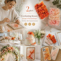 Violet Pink & Champagne Tone Preserved Hydrangea Fan Handmade Floral Kit 2 Pack