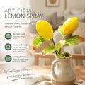 Single Lemon Stem C Foam Lemon Small Artificial Greenery Branch
