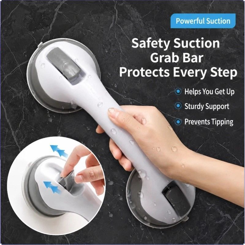 Grey Bathroom Grab Bar-Pack of 2