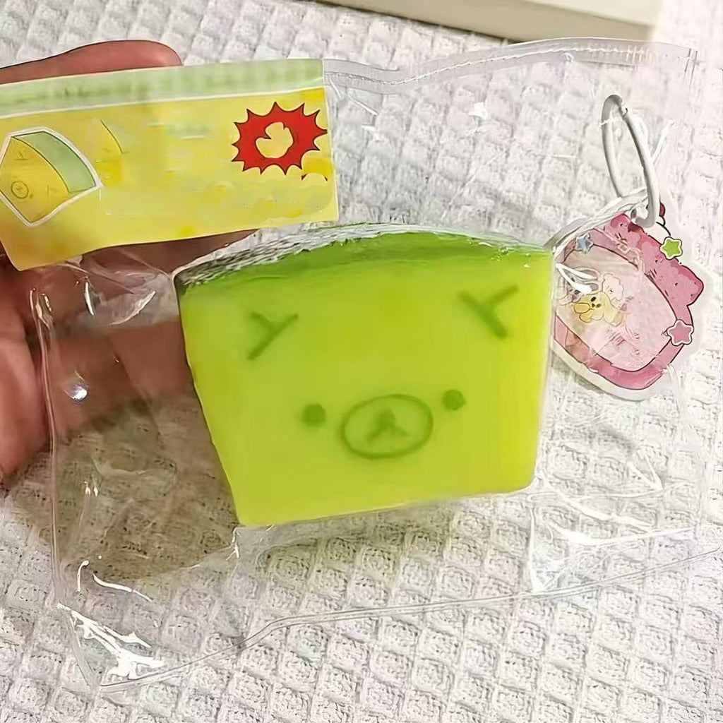 Honey Melon Stress Relief Squishy Toy Semi-transparent