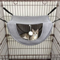 2 Pcs Cat Cage Hammock - Grey  35×27×20cm