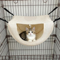 2 Pcs Cat Cage Hammock - Cream Yellow 35×27×20cm