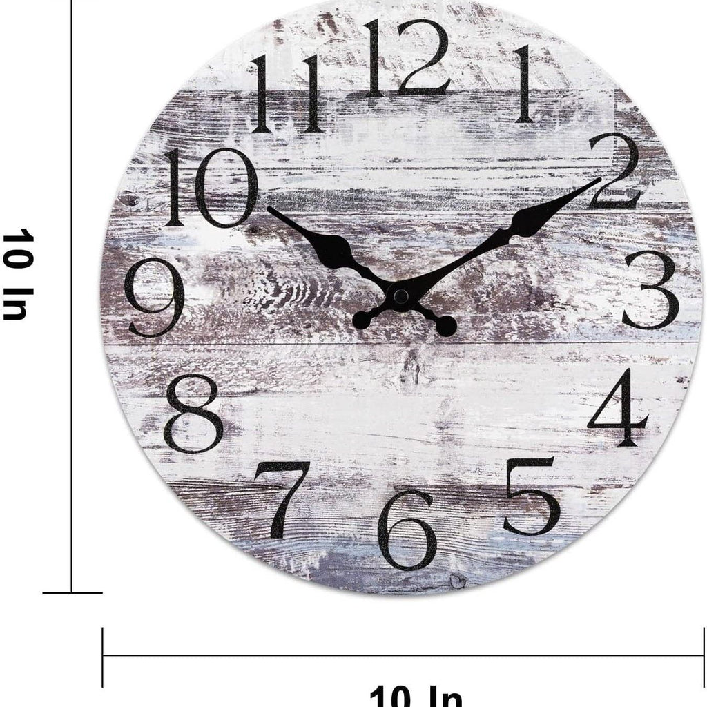 Wooden Wall Clock No.7, 10 Inch