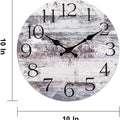 Wooden Wall Clock No.7, 10 Inch