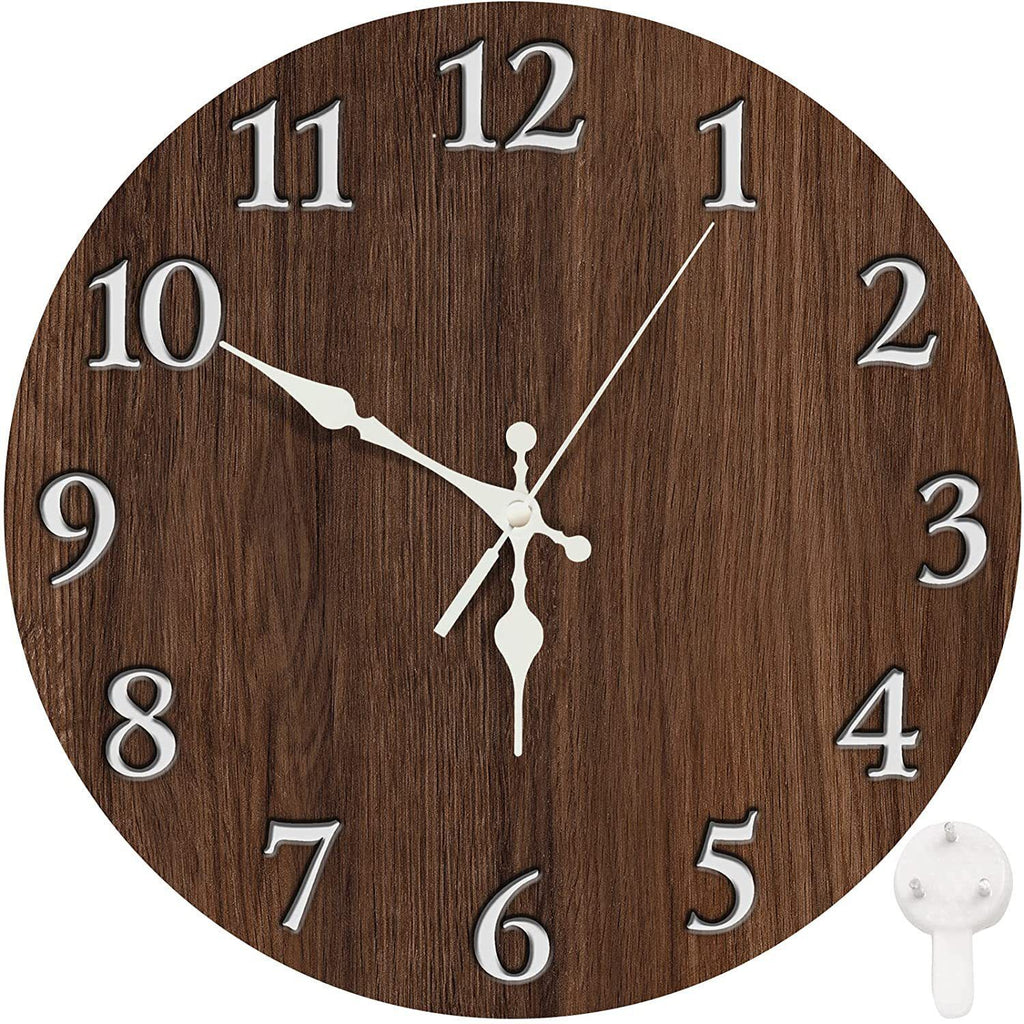 Wooden Wall Clock No.13, 10 Inch