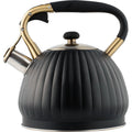 Pumpkin Shaped Water Kettle 3.5L Retro Kitchen Kettle Black