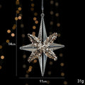 2pcs Burst Star Christmas Ornament Props
