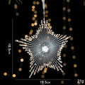 2pcs Five-pointed Star Christmas Ornament Props