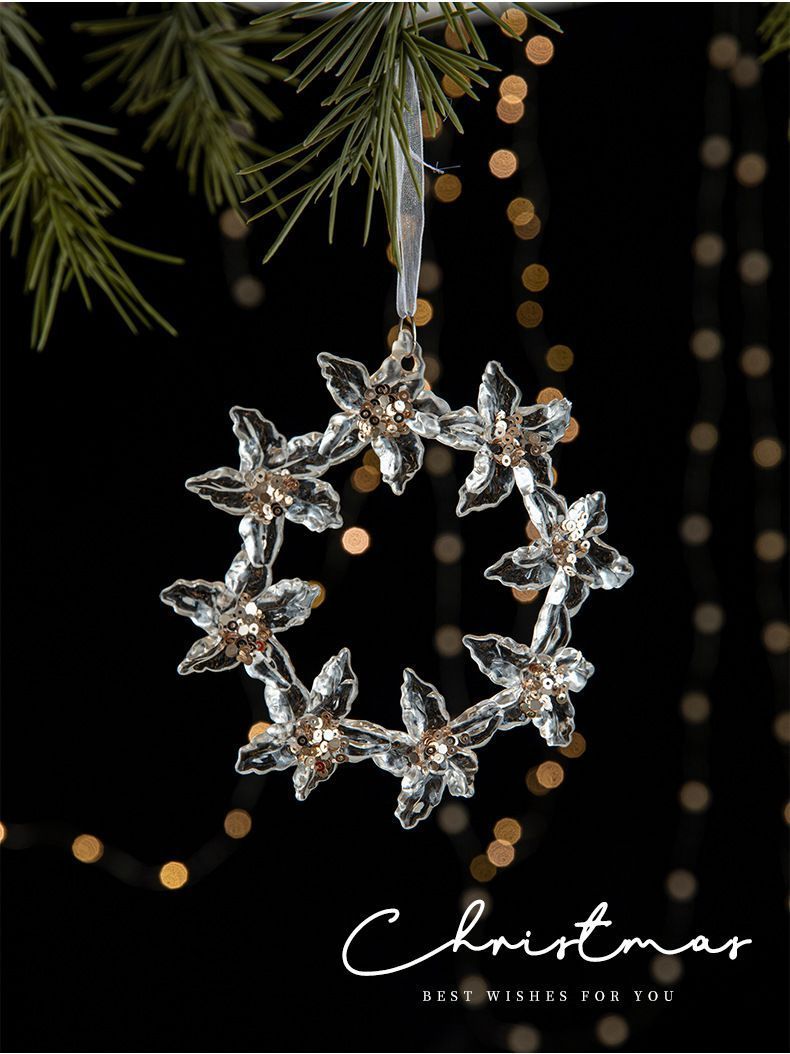2pcs Key Christmas Ornament Props