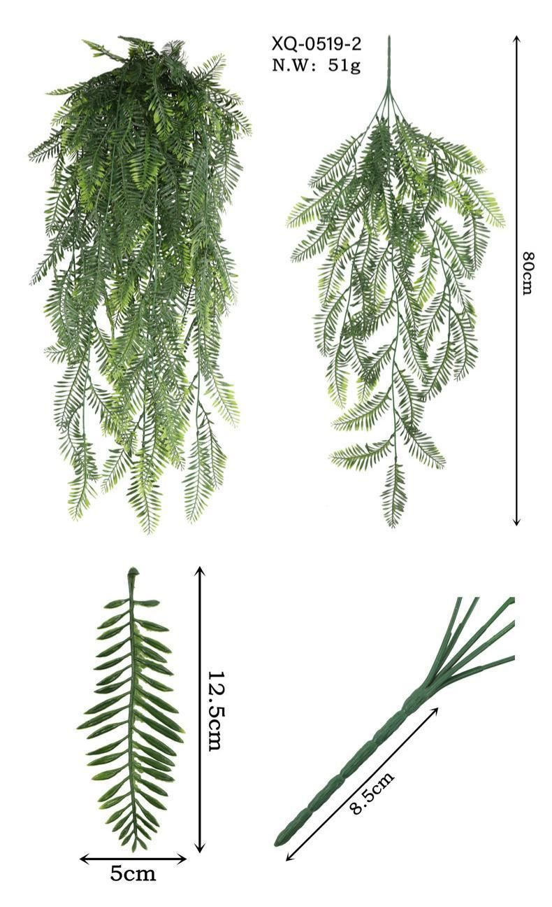 5-Fork Mini Monstera Wall Hanging Vine 3 pieces