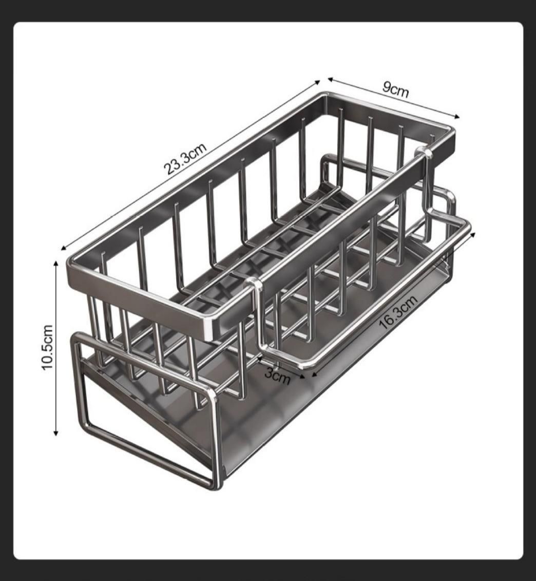 Low Profile Tilted Dish Drying Rack-Cream White 02
