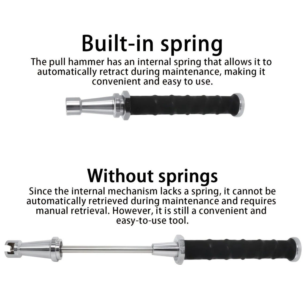 Paintless Dent Repair Puller, built-in powerful spring for automatic rebound, telescopic rod adapts to multiple scenarios, three-step operation for easy dent repair, labor-saving, efficient, and paint-friendly.(Pulling hammer without spring）