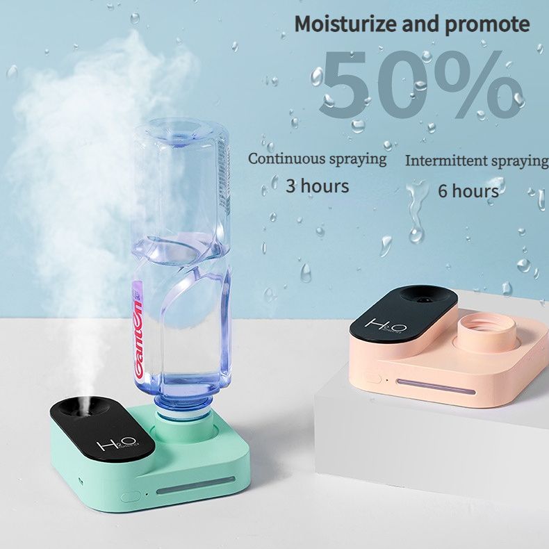 Winter Dryness Savior! Portable Humidifier Goes Viral, Your On-the-Go Hydration Essential for Business Trips and Office(pink)