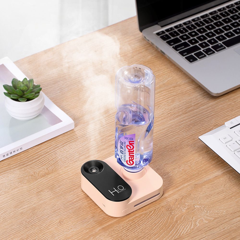 Winter Dryness Savior! Portable Humidifier Goes Viral, Your On-the-Go Hydration Essential for Business Trips and Office(WHITE)