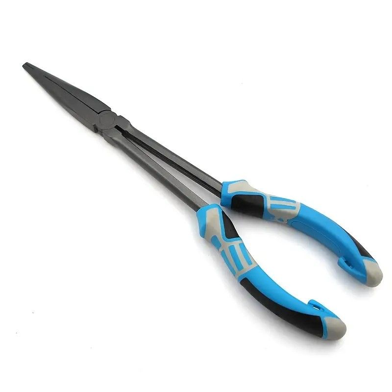 Multi-functional Fishing Pliers - Long Nose, Rust-proof & Anti-slip, Easy Hook Removal & Fish Control(Red straight pliers）