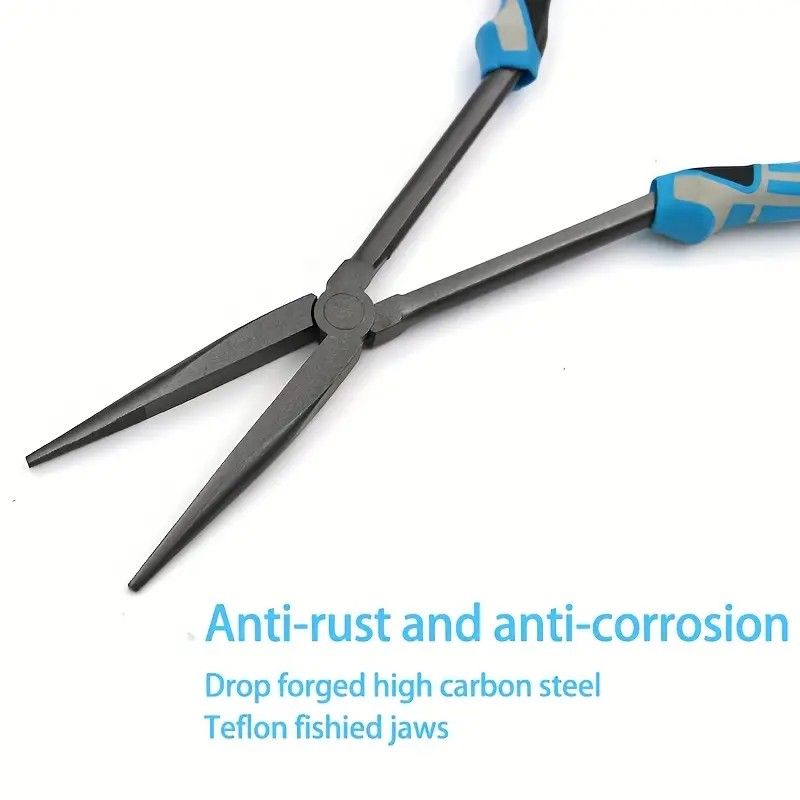 Multi-functional Fishing Pliers - Long Nose, Rust-proof & Anti-slip, Easy Hook Removal & Fish Control(Red bending pliers）