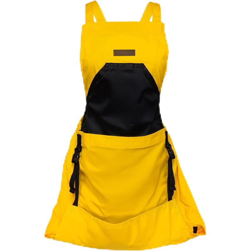 Oxford Cloth Multifunctional Gardening Apron, Thickened Durable Lightweight Large Pocket, Back Cross Straps Unisex(BLUE)
