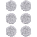 6x Washable Microfibre Mop Cloths for HOBOT 168 188 Window Robot Grey