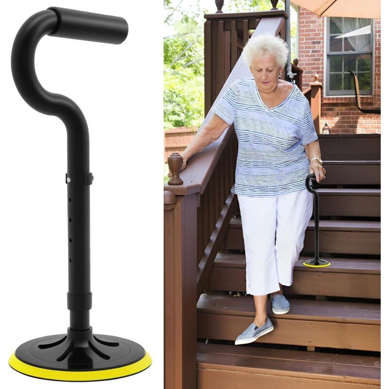 Adjustable Bed Cane Stand Assist Aid for Elderly Getting Up Support