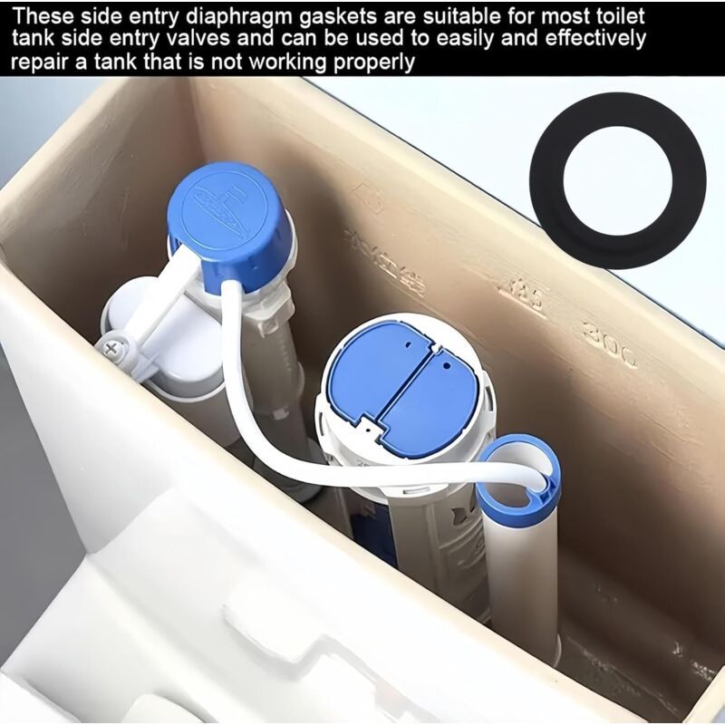 3x Rubber Flush Valve Seals for Siamp 49 50 Toilet Cistern Leak Repair