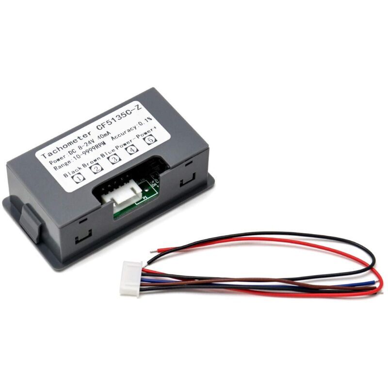 Digital LED Tachometer RPM Speedometer Panel with NPN Proximity Sensor