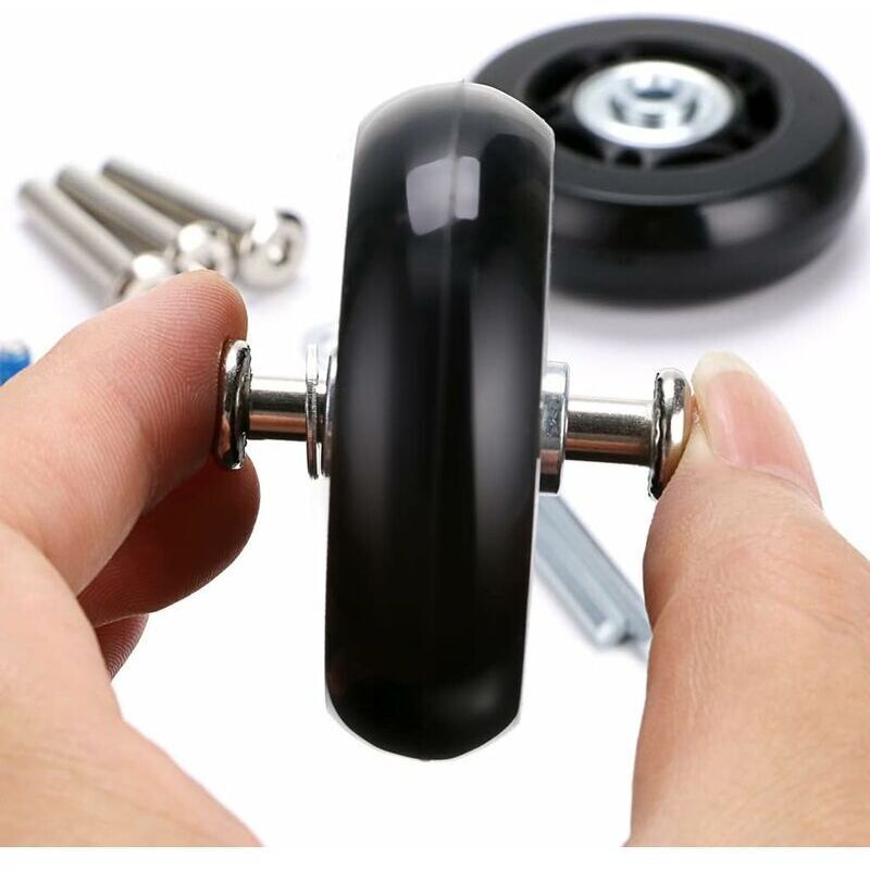 2x Suitcase Wheels 60x18mm Luggage Replacement Castors with Bearings