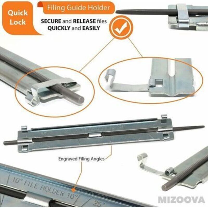 Chainsaw Sharpening File Kit 4mm 4.8mm 5.5mm Round Flat Files Set