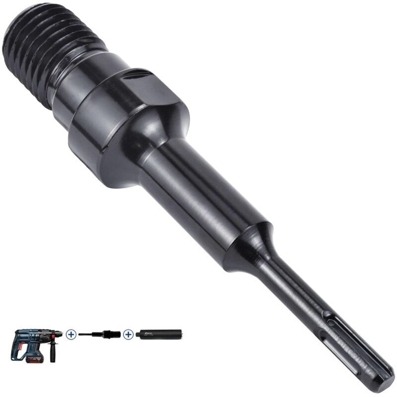 SDS Plus to UNC 1-1/4in Core Drill Adapter for Diamond Core Bits