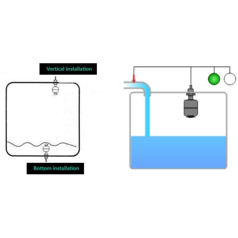 Stainless Steel Float Switch Liquid Level Sensor 100mm Heat Resistant