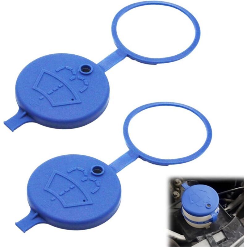 2x Windscreen Washer Fluid Reservoir Caps for Peugeot 308 Replacement