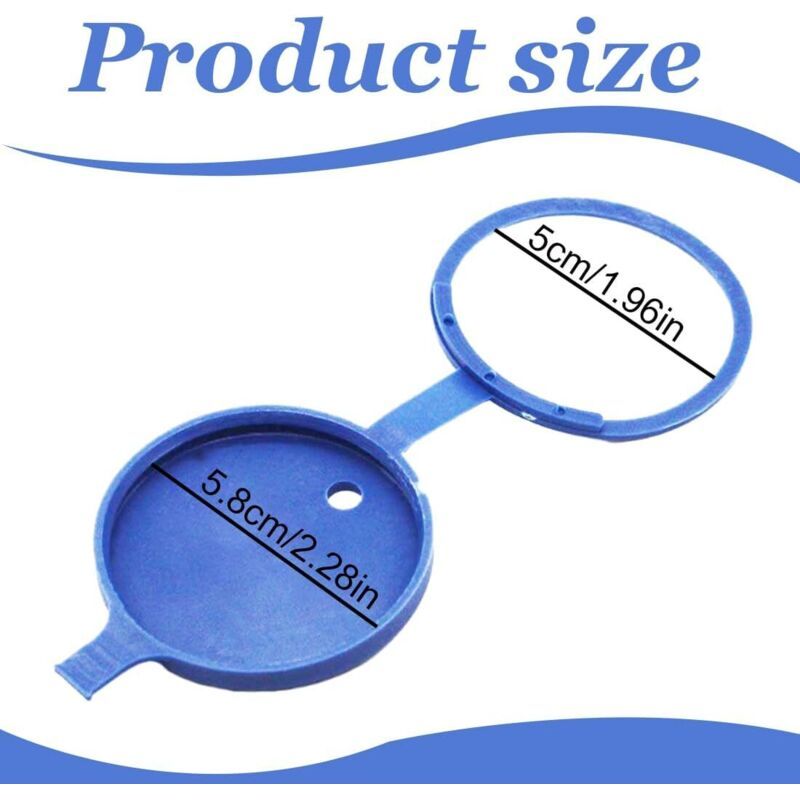 2x Windscreen Washer Fluid Reservoir Caps for Peugeot 308 Replacement