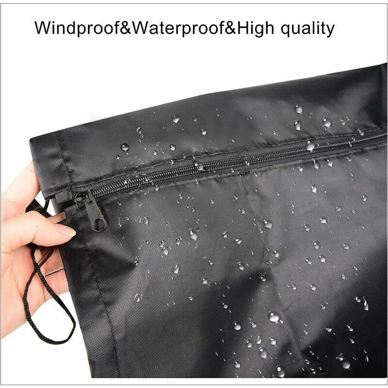 Waterproof Outdoor Rotary Clothesline Cover Black, 120D Oxford Fabric Protective Cover for Rotary Clothesline with Zipper, 160 X 15 X 15 cm, 15 cm