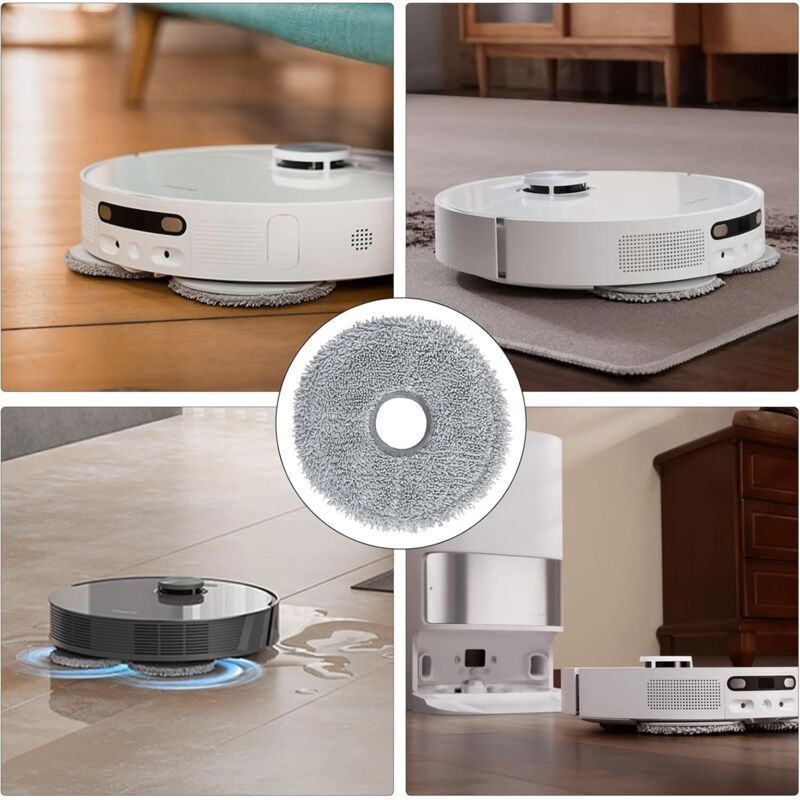 4x Mop Pads for Dreame L20 Ultra X40 Ultra Xiaomi X10 X20 Robot Vacuum