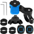 Motorcycle Phone Holder Twist Lock Vibration Damper Handlebar Mount Blue