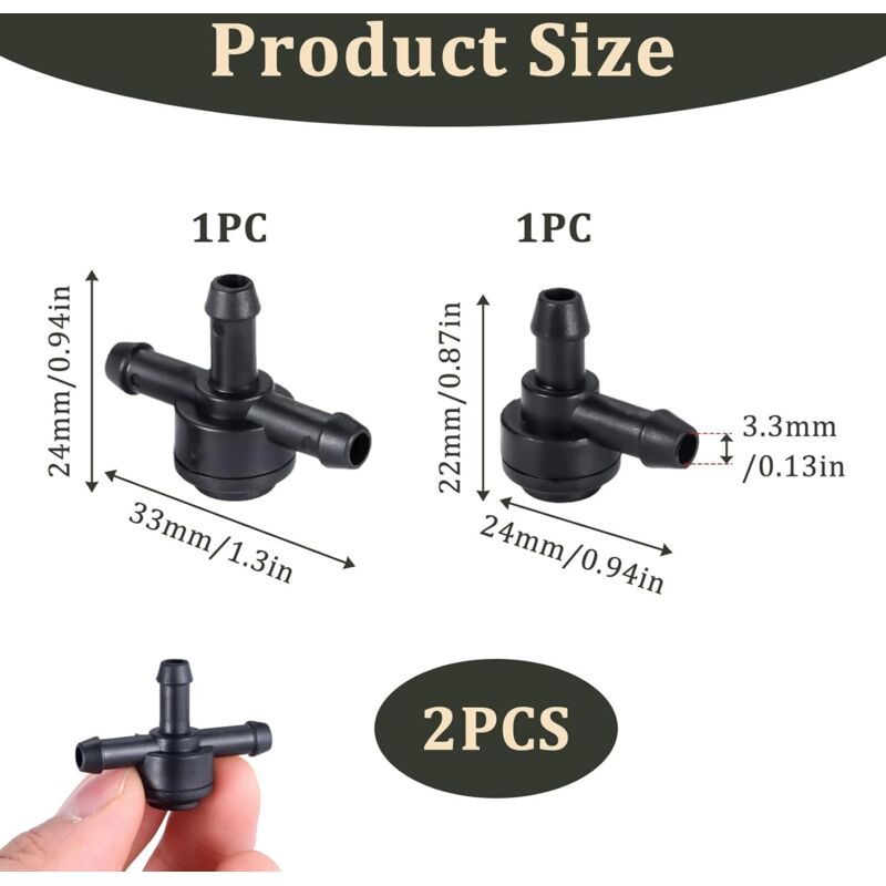2x Non-Return Valves for Volvo XC90 XC70 XC60 V70 S60 S80 9178897 31391513